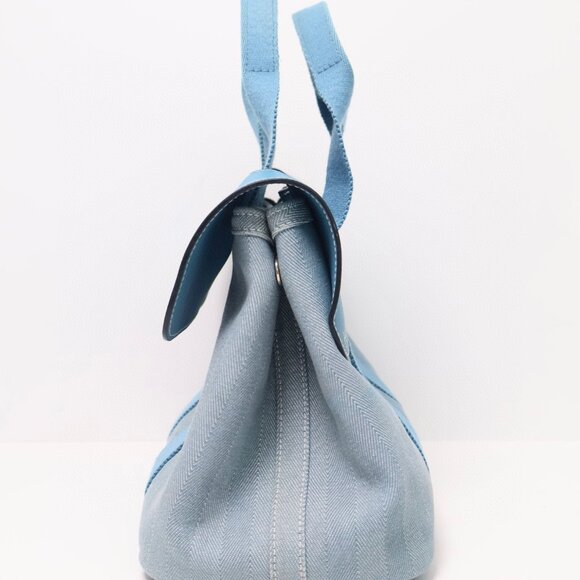 Hermès Vintage Swift Valparaiso Tote PM Blue Jean - Picture 5 of 16